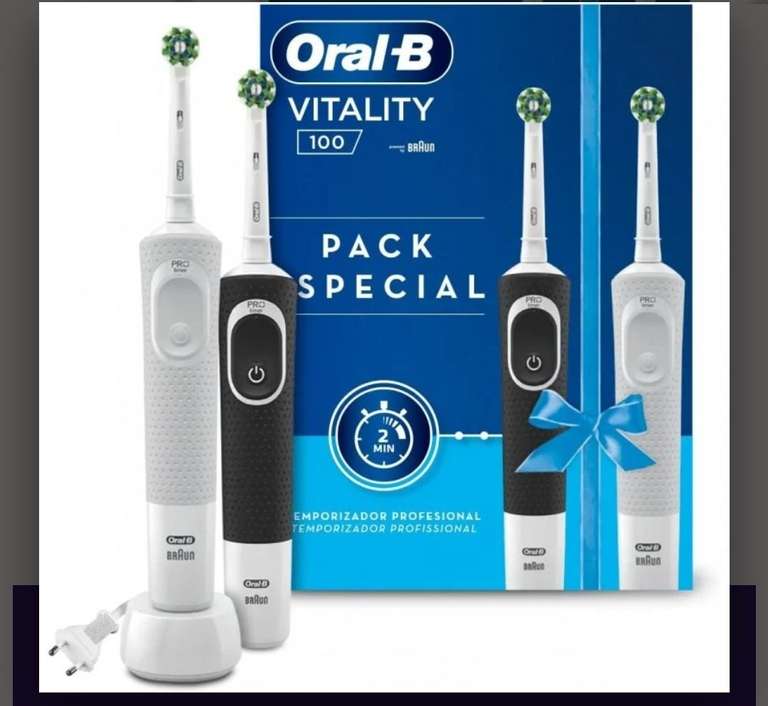 Oral-B Duo Vitality Pack Cepillo Eléctrico 100 CrossAction