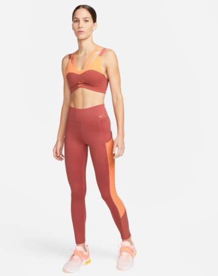Nike Mallas de mujer One Therma-FIT Nike, también en color naranja.