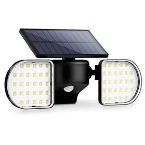 Luz Solar Exterior LED IP67 para exteriores, detector de movimiento resistente al agua