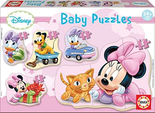 Educa - Baby Minnie Mouse 5 Puzzles Progresivos de 3 a 5 Piezas