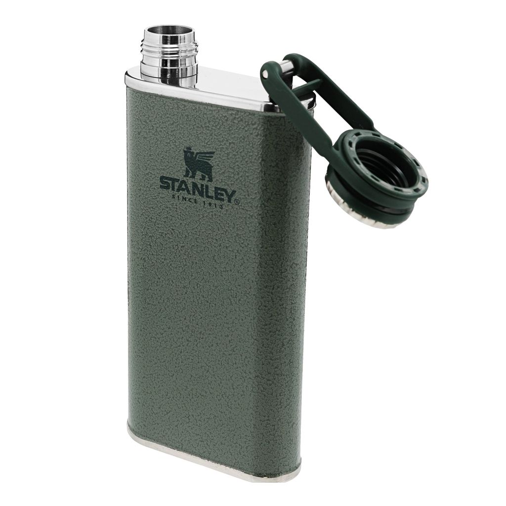 Stanley 1913 Classic Wide Mouth Flask 0.23L with Never-Lose Cap - Petaca de Acero Inoxidable de Boca Ancha Para Llenar y Verter Fácilmente