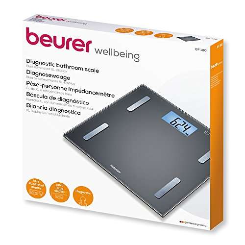 Beurer BF180 - Báscula digital. (IMC) Medición peso con cálculo Indice Masa Corporal
