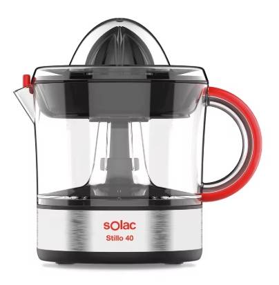 Solac EX6 – Exprimidor Eléctrico de Naranjas, 40 W, 700 ml de capacidad, Filtro de pulpa regulable, Apto para Lavavajillas, 2 conos
