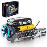 Mould King 10202 - Juego de construcción de motor Lamborghini V12 - 1260 piezas