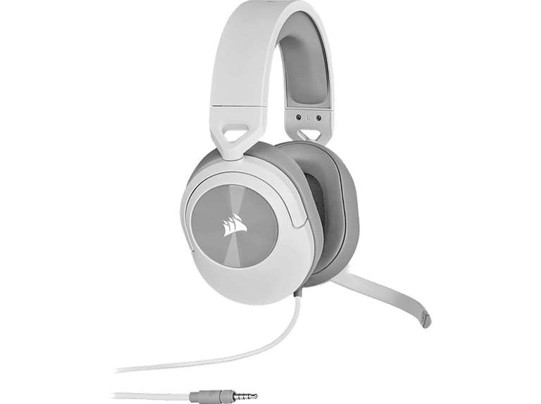Corsair HS55 Estereo Blanco/Negro PC-PS4-PS5-XBOX-NSW-MOVIL - Auriculares Gaming