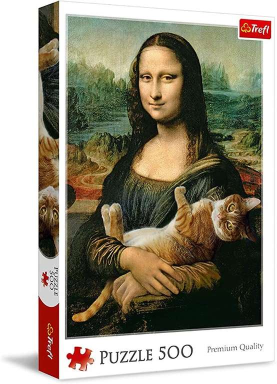 Puzzle Mona Lisa con gato Mruczek 500 piezas Premium Quality