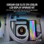 Corsair iCUE Elite Kit de Actualización del Refrigerador de CPU con Pantalla LCD (Pantalla LCD IPS Personalizada, Profundidad de Color de 24