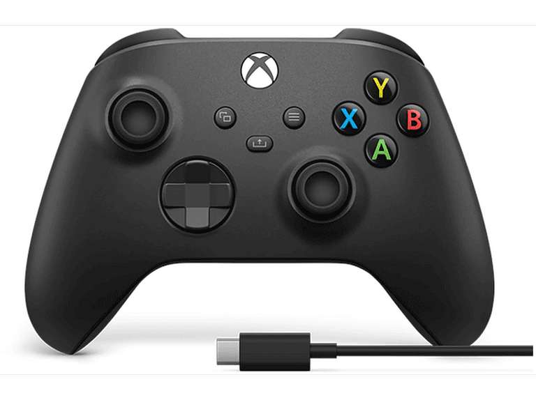 3x2 - Xbox One y Series X/S Mando Carbon Black Wireless + Cable USB-C