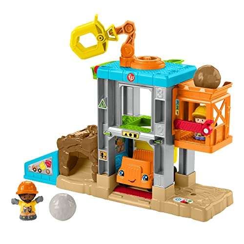 Fisher-Price Little People Aprende construcción Muñecos con accesorios de juguete, regalo para bebés +1 año