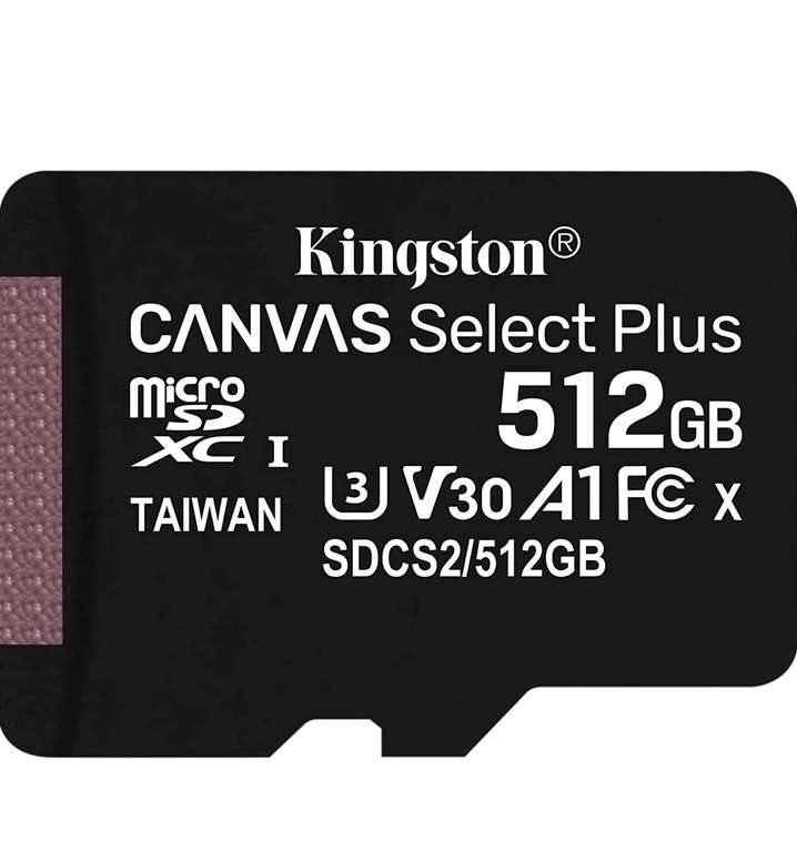 Sd kingston 512gb canvas select plus