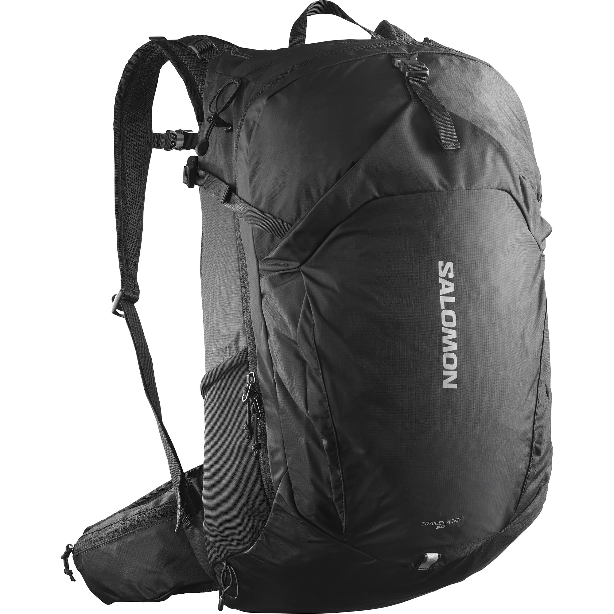 Salomon TRAILBLAZER 30 Mochila senderismo versátil, tejidos calidad, almacenamiento 30L, arnés cómodo, compresión para aventuras urbanas