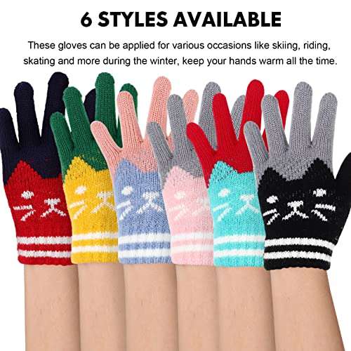 6 pares de guantes cálidos para niñ@s