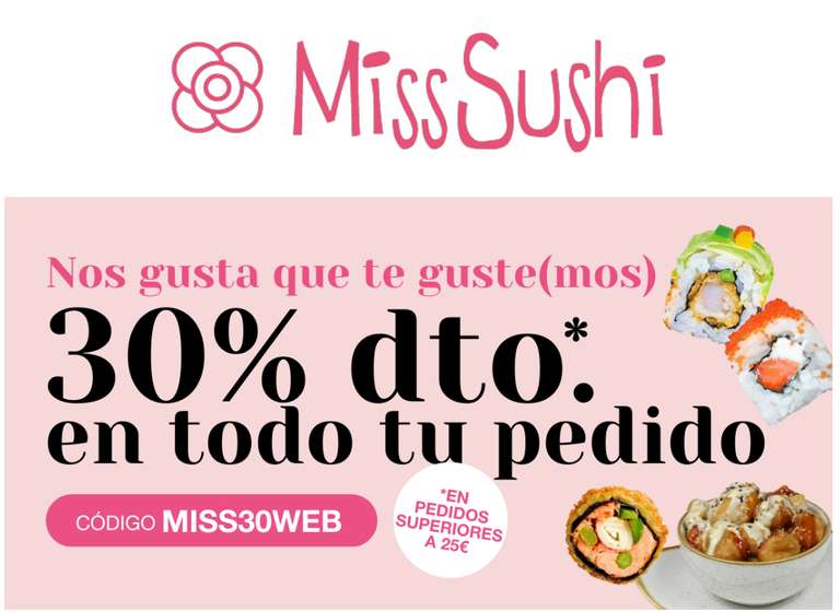 30% descuento en Miss Sushi
