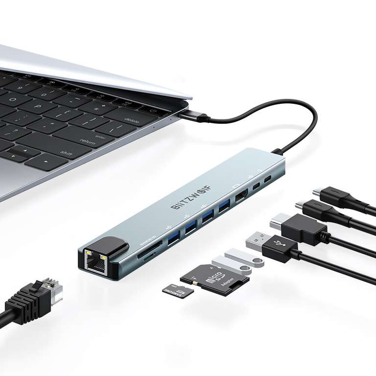 Hub USB 10 en 1 modelo BlitzWolf [DESDE EUROPA]