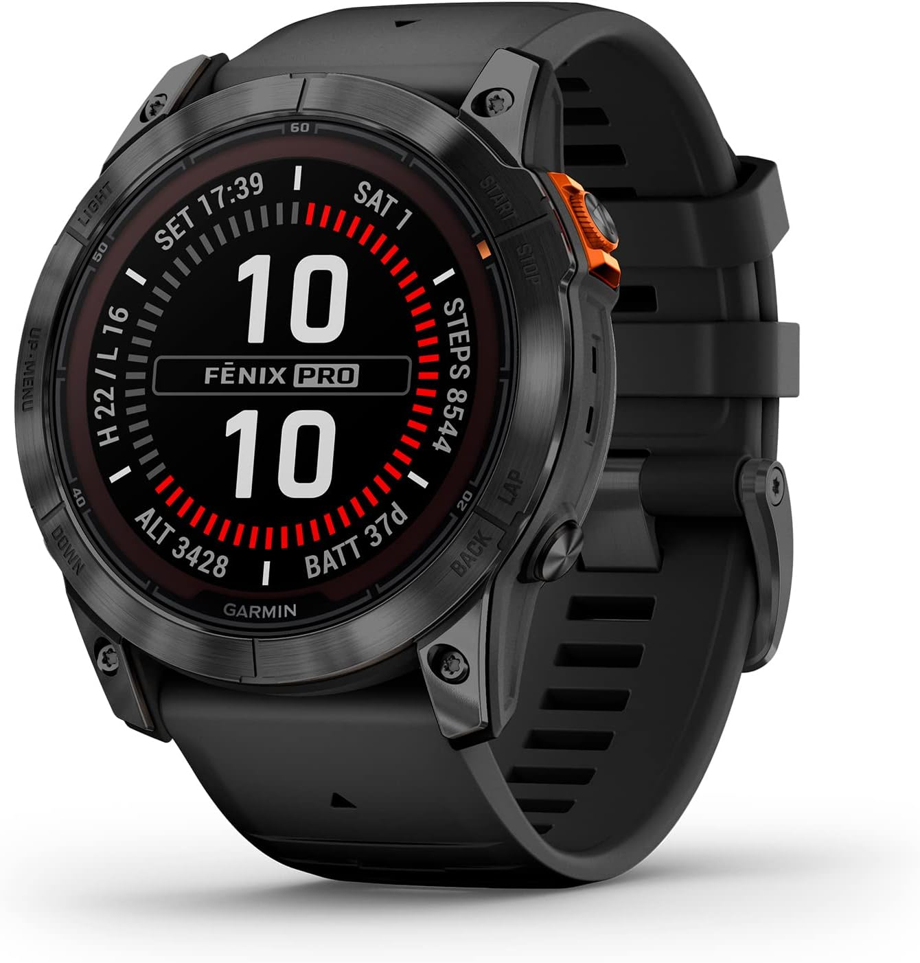 Garmin Fénix 7X Pro Solar GPS NFC 51mm MIP Gris Correa Negra Resistencia Agua 10ATM SpO2. REACONDICIONADO EXCELENTE.