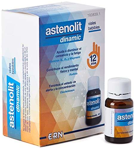 Astenolit Dinamic Viales Vitaminas, 12x10ml, Líquido Total: 120ml.