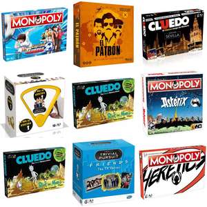Recopilatorio de Juegos de Mesa "Monopoly, Cluedo, Trivial,..." en wearegames [En Amazon al mismo precio muchos de ellos]