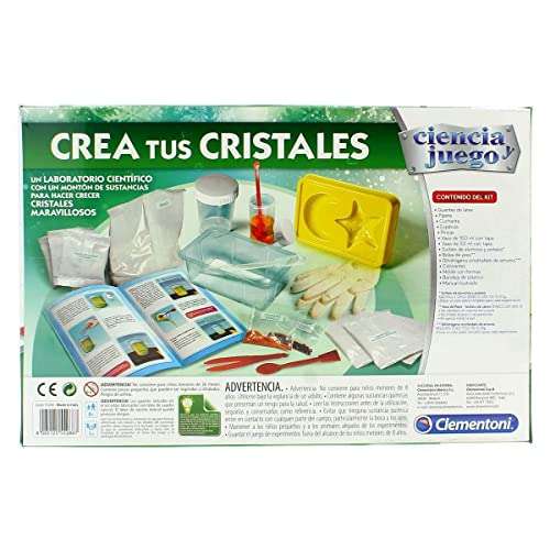 Clementoni - Crea tus Cristales - juego científico a partir de 8 años, juguete en españo