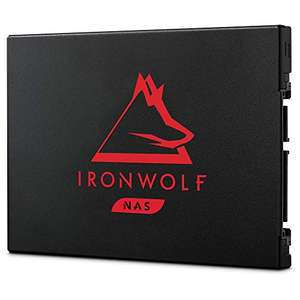 Seagate IronWolf 125 NAS SSD interno, 2 TB, 2.5", SATA a 6 GB/s, con velocidad de hasta 560 MB/s, resistencia DWPD de 0,7 // 1TB por 77,99€
