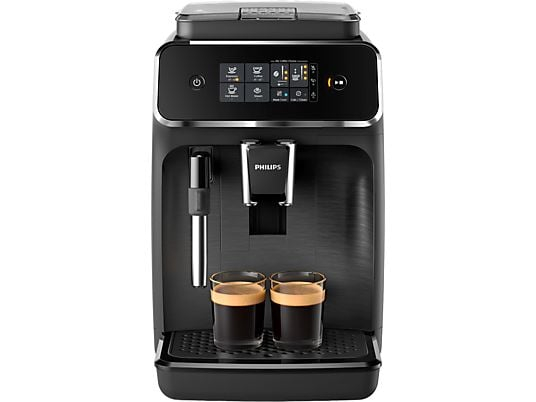 Cafetera superautomática - Philips EP2220/10, Molinillo integrado, Espumador de leche clásico, 1500W, 15 bar, 2 tazas, Negro