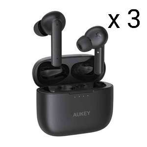 3 x AUKEY EP-N5 auricular y casco Auriculares Inalámbrico Dentro de oído Llamadas/Música USB Tipo C Bluetooth Negro / 1 Son 4€ + Envío.