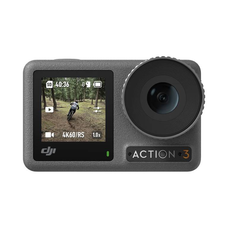 DJI Osmo Action 3 Pack Estándar (Cámara de acción 4K/120fps, FOV superamplio de 155°, estabilización HorizonSteady,)