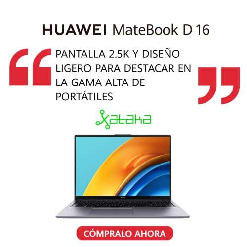 HUAWEI MateBook D16 - Ordenador portátil 16" FullHD (Intel Core i5-12450H, 16GB RAM, 512GB SSD, Intel Iris Xe DDR4 SDRAM, Windows 11) ,,.