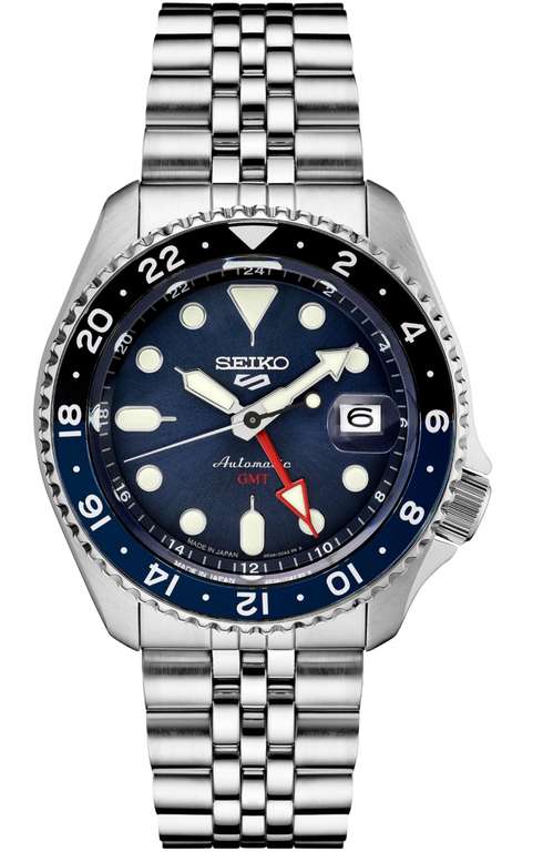 Reloj Seiko 5 Sports Style GMT. Mismo precio en color negro.