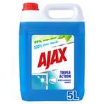 Ajax Bidón limpiador de vidrio de 5 l para rellenar fácilmente la botella pulverizadora, 100% sin rayas.