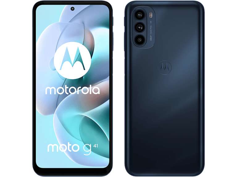 Móvil - Motorola moto g41, Meteorite black, 128 GB, 6 GB RAM, 6.4" Full HD+, Helio G85, 5000 mAh, Android 11.