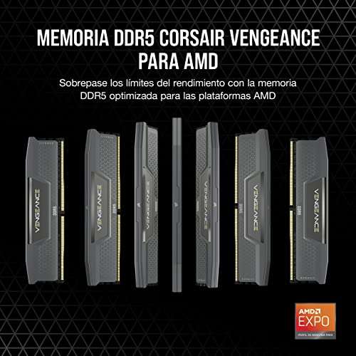 Corsair VENGEANCE DDR5 32GB (2x16GB) 5600Mhz C36 Memoria optimizada de AMD