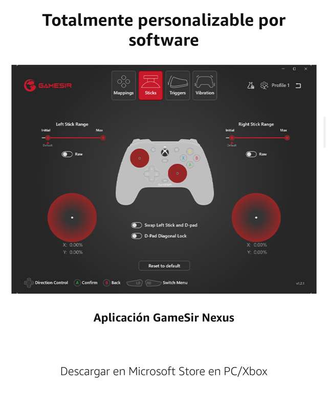 Gamepad Licencia Xbox Gamesir G7 SE (desde España)