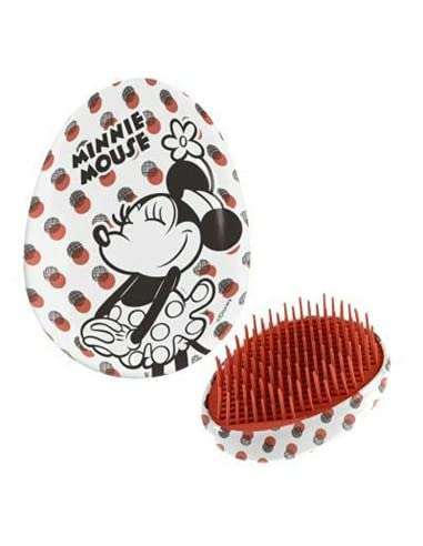 Cepillo del Pelo de Minnie Mouse - Especial Desenredante - Elaborado en Plástico ABS - Diseño con Minnie - Forma Ovalada