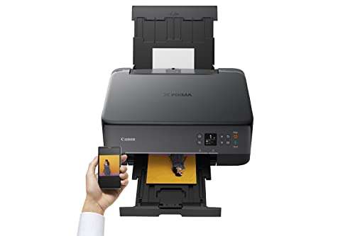 Canon PIXMA TS5350i Negra, Multifunción 3 en 1, WiFi, USB, Dúplex, Pantalla OLED 3,7 cm.Compatible con PIXMA Print Plan