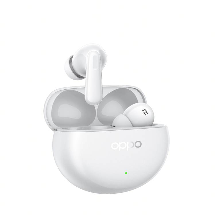 OPPO Enco Air4 Pro – Auriculares Inalámbricos con Sonido Envolvente, Cancelación de Ruido Activa, 36h de Autonomía – Blanco