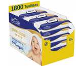 1800 TOALLITAS Dodot Pure Aqua Toallitas 30 Paquetes De 60 Unidades = 1800 Toallitas. 0'02€/UD