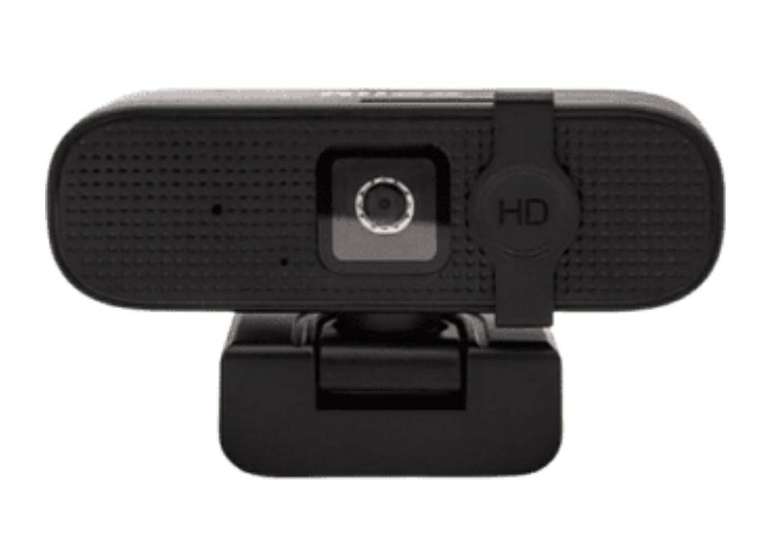 Webcam - Nilox NXWCA01,2 K, 30 fps, Enfoque automático, Tapa privacidad, FHD, 1080 P, Negro