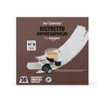 Amazon Ristretto Cápsulas de café espresso compatibles con Nespresso, Tueste Medio, 50 unidad, Paquete de 2 - Certificado Rainforest