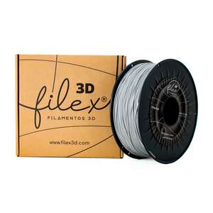 Filamento Filex3D PLA +PREMIUM GRIS 1 Kg 1.75 diámetro