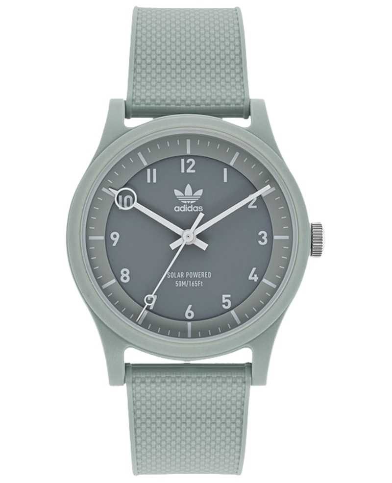 ADIDAS - Reloj de cuarzo solar de resina ecorresponsable Project One - Gris