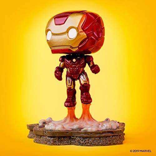 Funko- Figura Pop Deluxe Avengers Iron Man Assemble Exclusive Muñecos acción, Multicolor (130324)