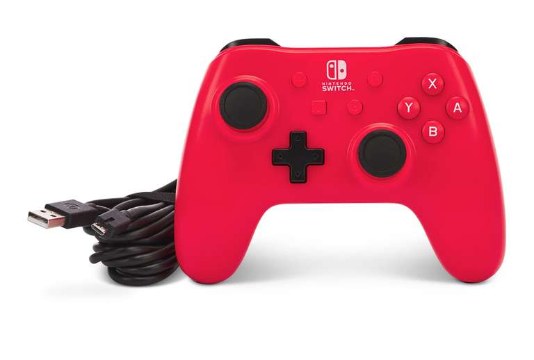 Mando con cable para Nintendo Switch - Raspberry Rojo