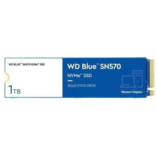 WD BLUE SN570 1TB NVMe SSD M.2 [46,74€ con "Cupón Gaming de Miravia" o 39,99€ para Nuevas cuentas]