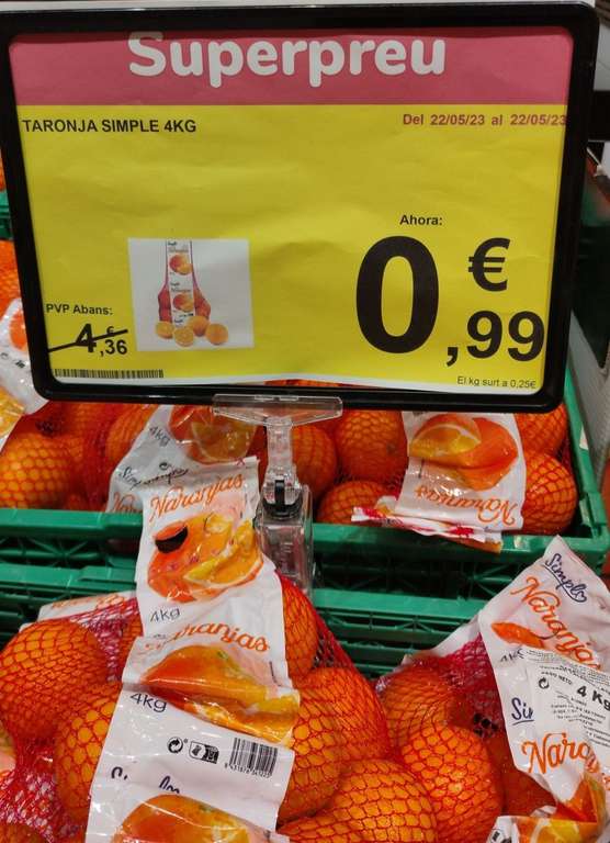 Naranjas de zumo 4kgs