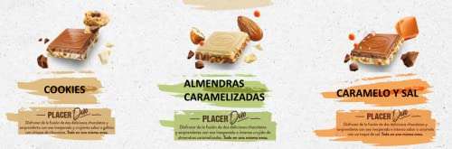 VALOR - Tableta Dúo de Chocolate con Leche y Blanco con Cookies o Almendras Caramelizadas - 170 Gr