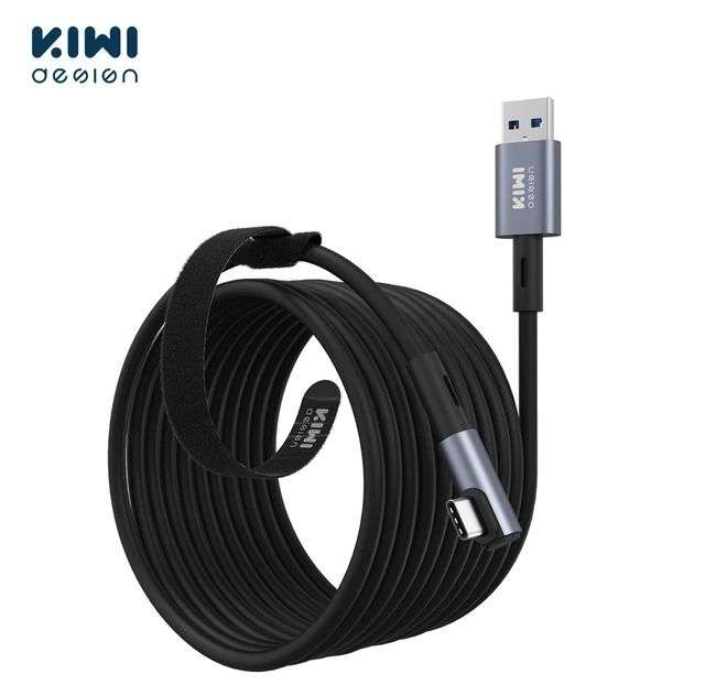KIWI design Link Cable (3/5 Metros) Compatible con Oculus Quest 2 Accesorios