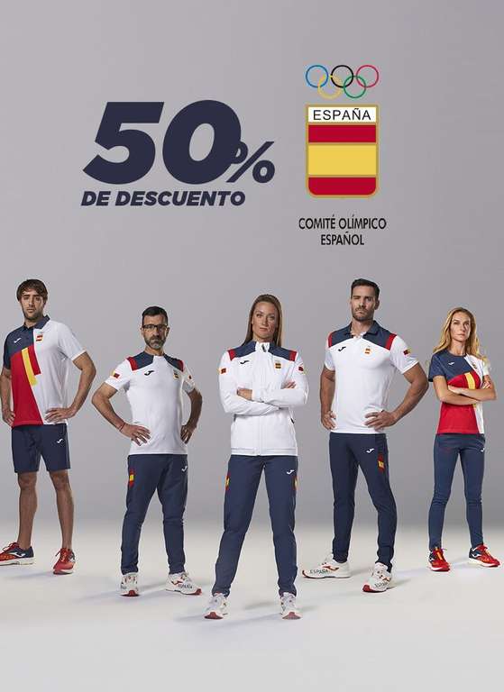 50% descuento en moda y accesorios del COE (comité Olímpico Español)