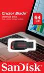 SanDisk 64 GB Cruzer Blade Memoria USB 2.0 Flash Drive - Black