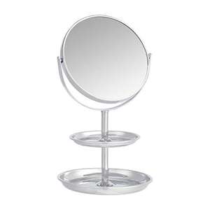 Amazon Basics Vanity Mirror. Doble cara con 1 y 5 aumentos. Rotación 360 grados