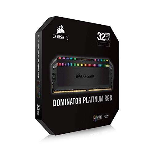 Corsair Compatible Dominator Platinum RGB RAM - 32 GB (2 x 16 GB Kit) - DDR4 3600 DIMM C18